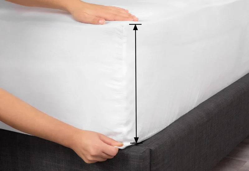 Auch für höhere Matratzen, bis zu 25 cm.