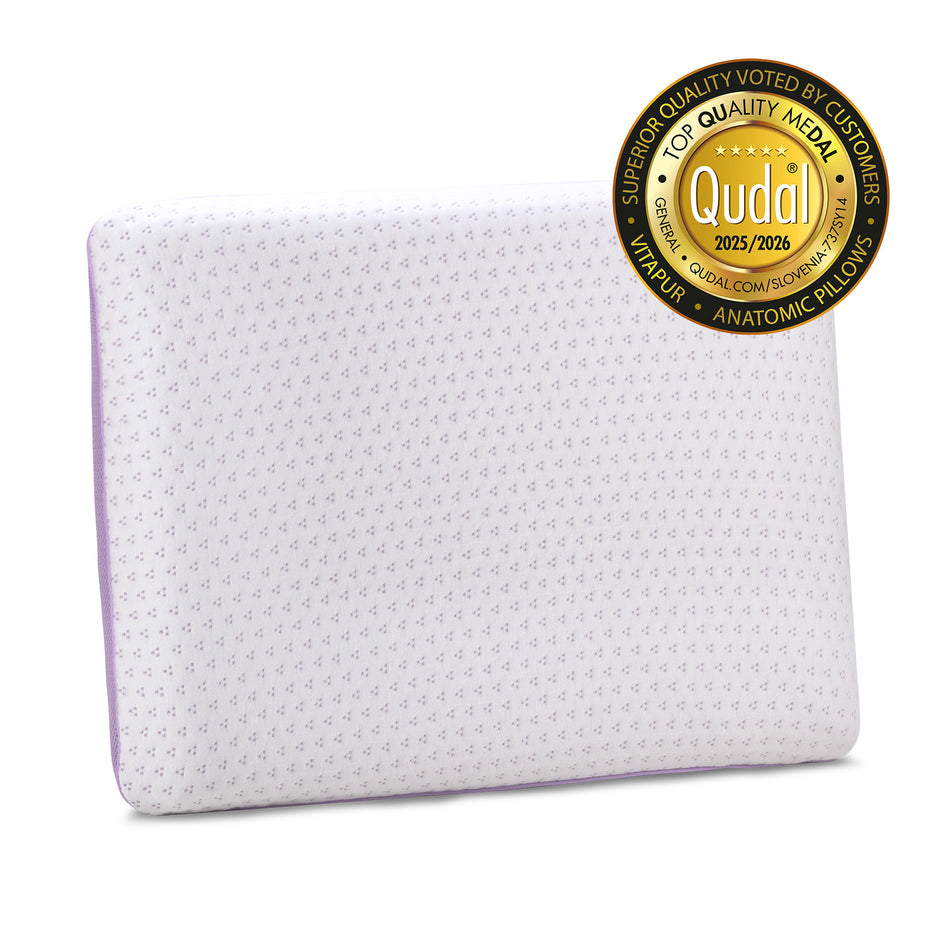 Klassisches Memory-Schaum Kissen Lavender Memory, 40x55 cm