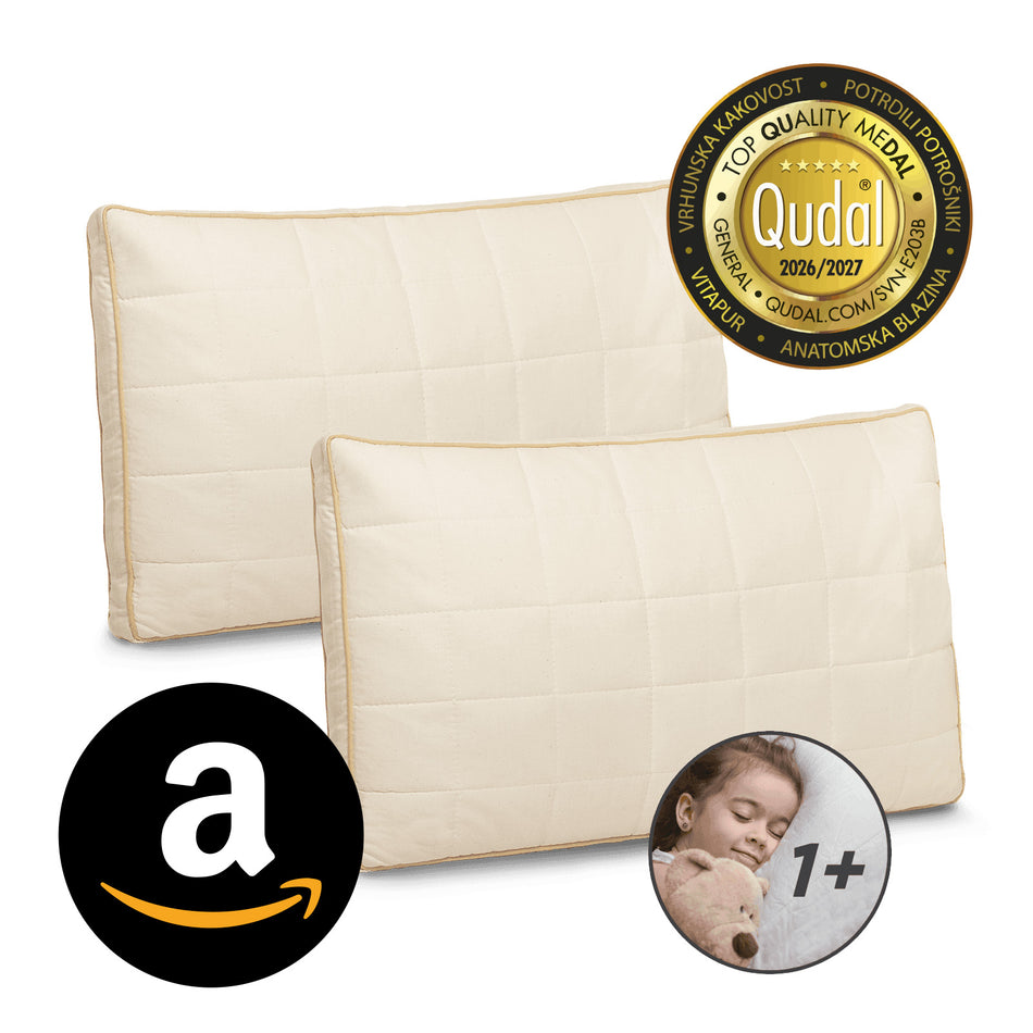 [2er-SET] Vitapur Kinder Kopfkissen My First Pillow  – 40 x 60 cm