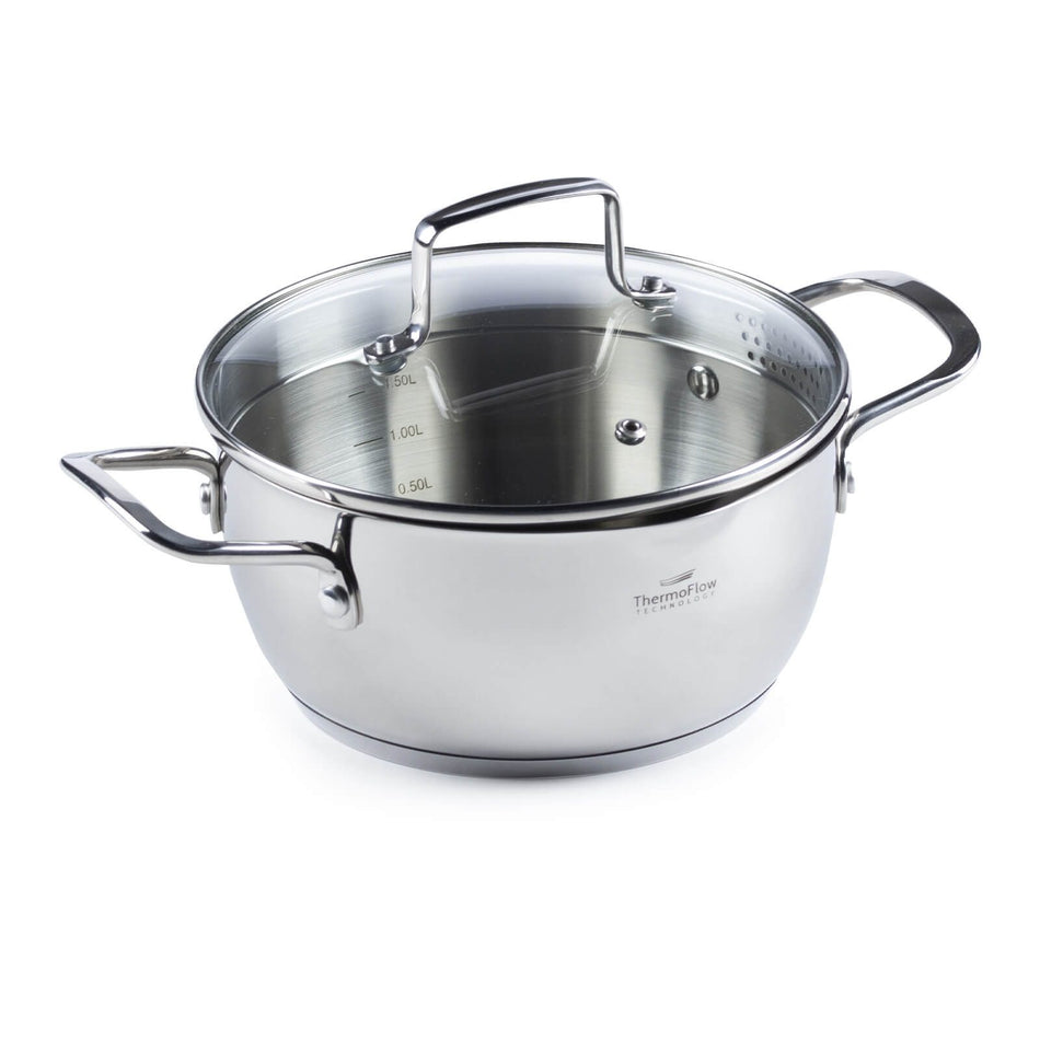 Rosmarino Topf Pour&Cook II mit Glasdeckel – 2,6 L, 20 cm