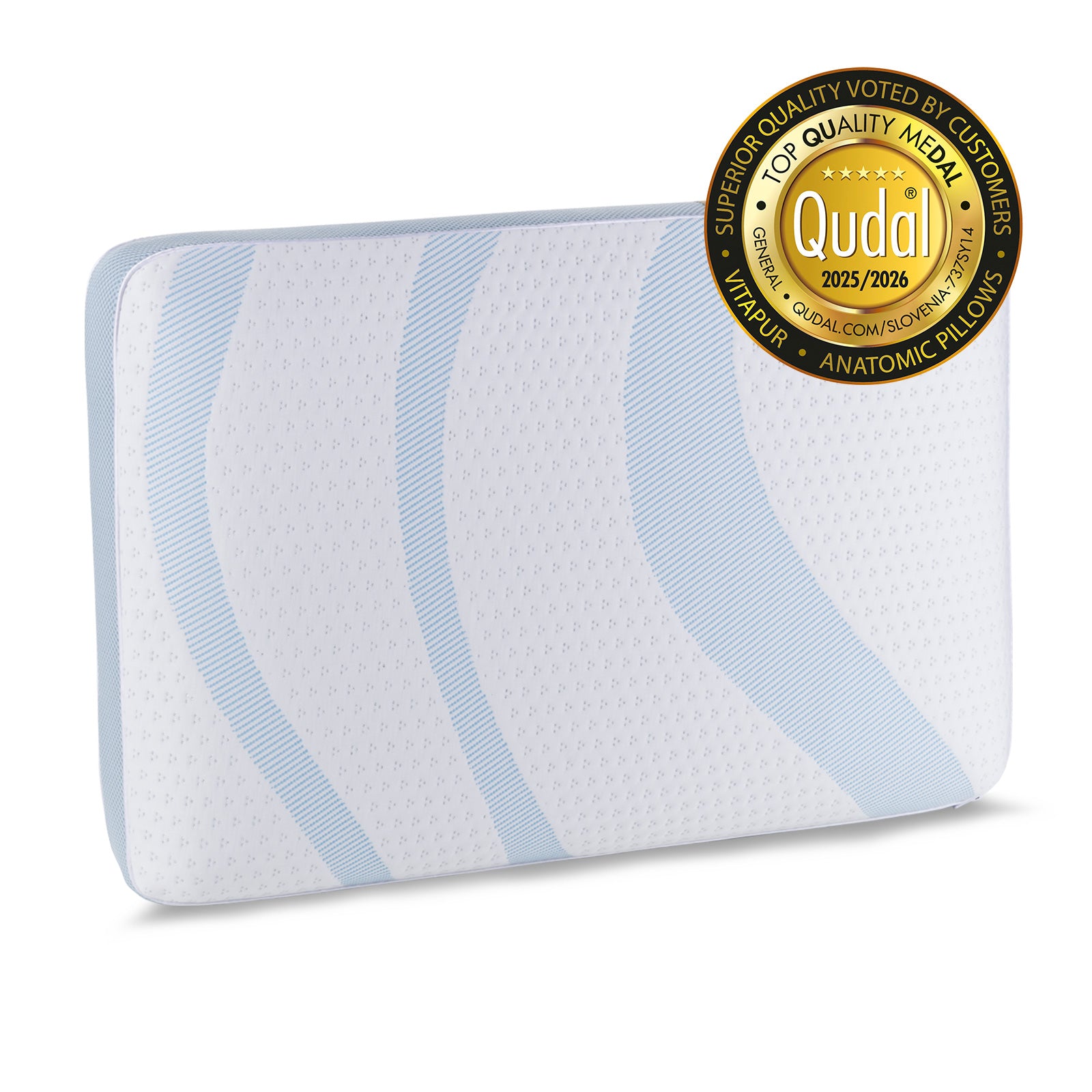 Vitapur MemoSilver Premium Fresh Kissen mit Kühleffekt – 40 x 60 cm