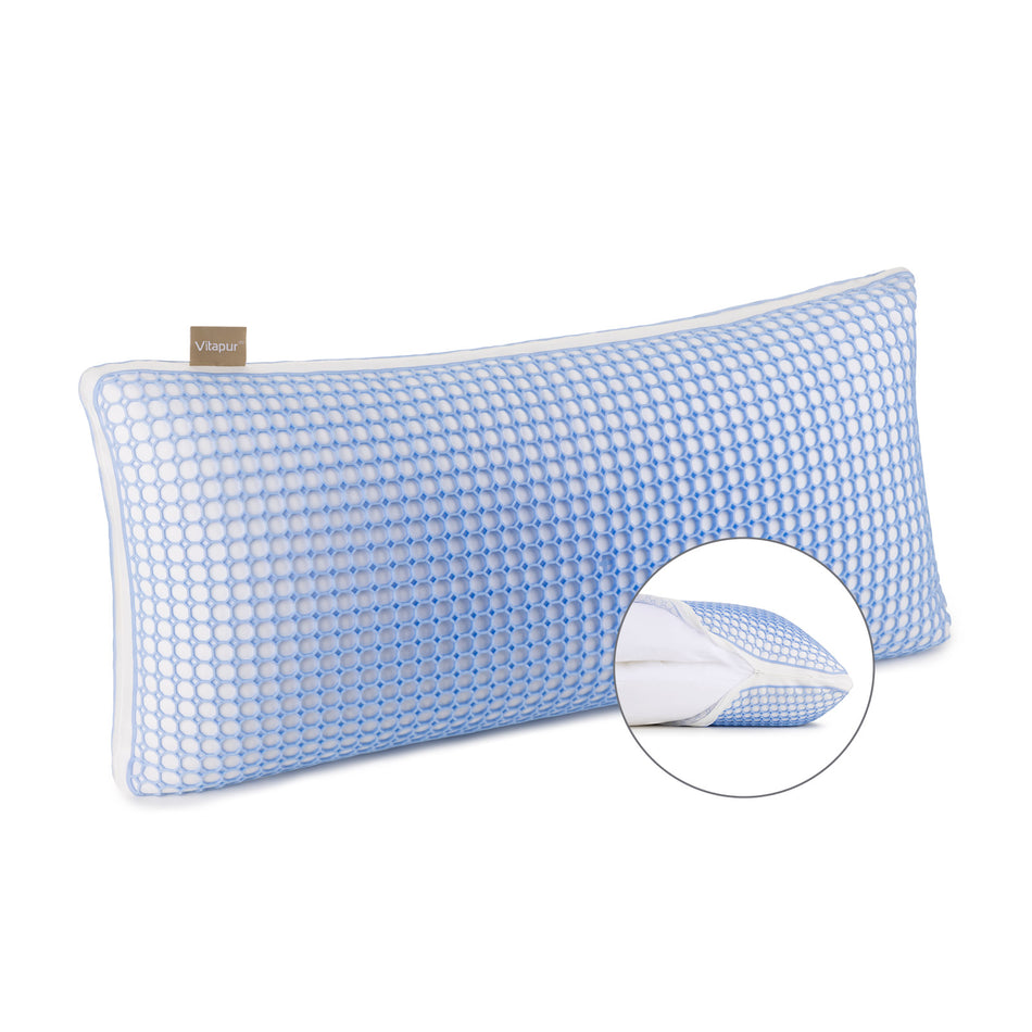 Vitapur ergonomisches hybrides Kopfkissen MemoElite Classic, 40 x 80 cm
