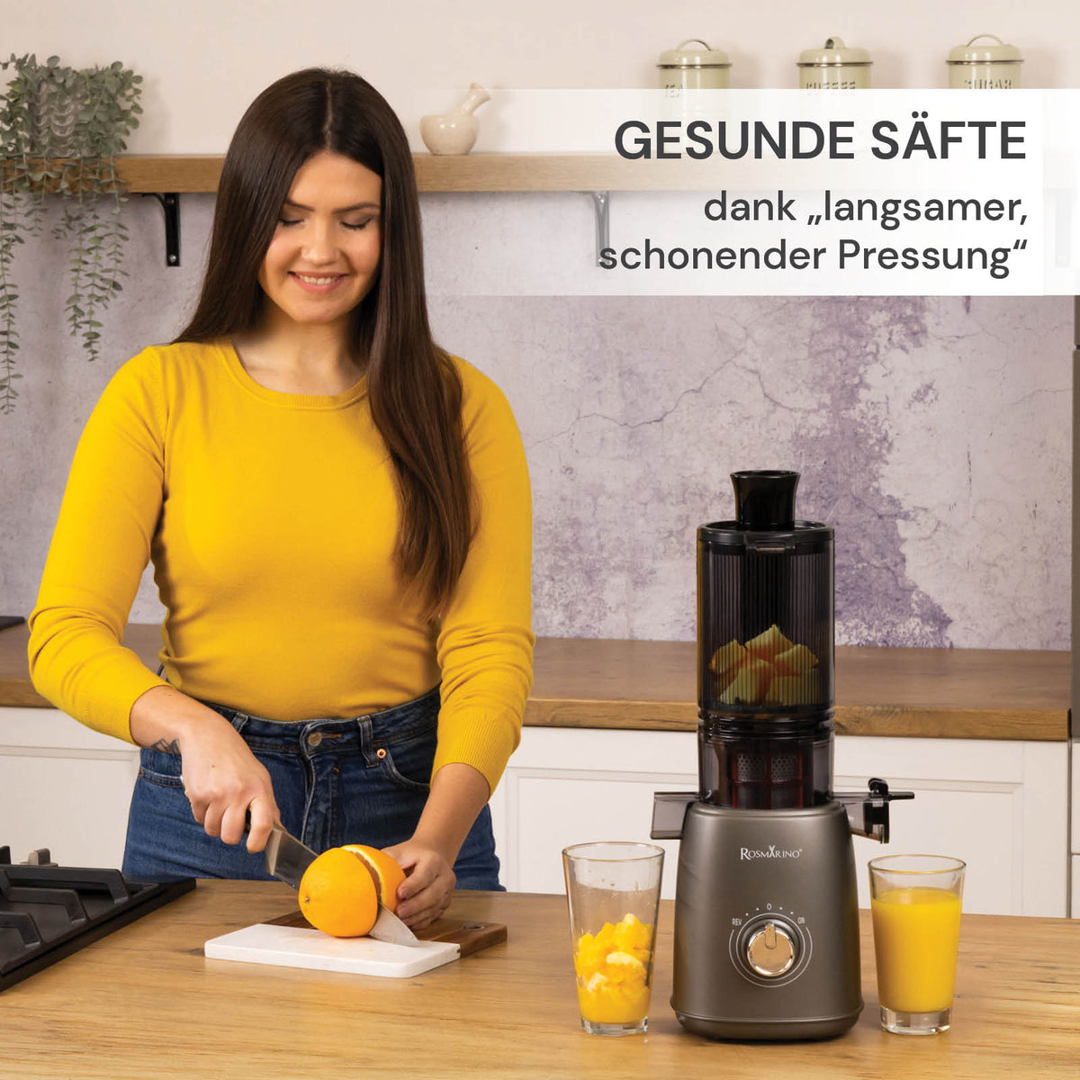 Kaltpress-Entsafter Rosmarino Vitalia NutriPress –