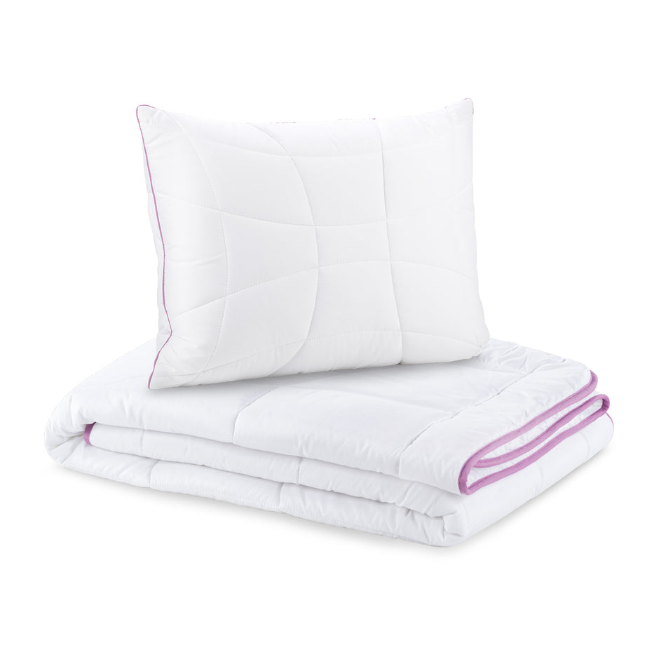 Set aus Sommerdecke und Kissen Vitapur Lavender Provence