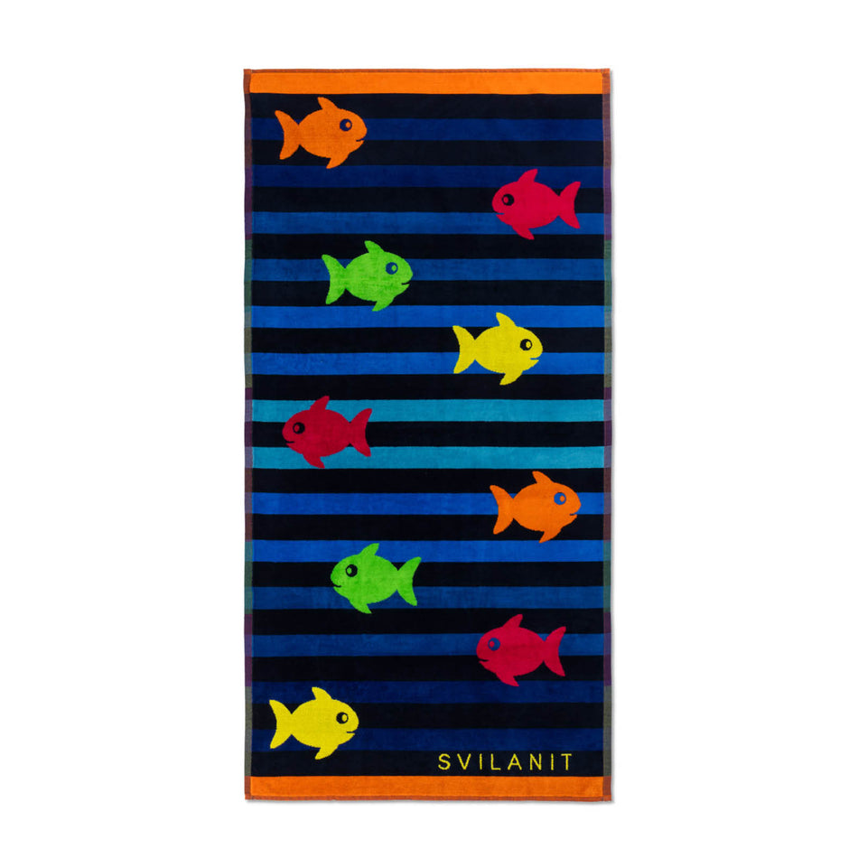 Strandtuch Fish School, 75 x 150 cm