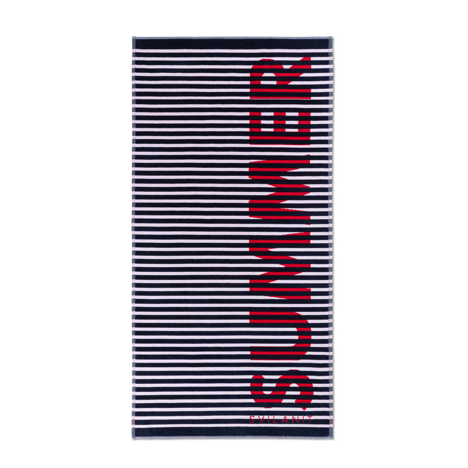 Strandtuch Red Summer, 80 x 160 cm