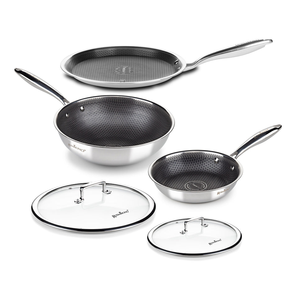 5-teiliges Rosmarino HexaPro Kochgeschirrset