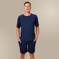 Svilanit kurzer Pyjama für Herren Lennox O – Imperial Blue