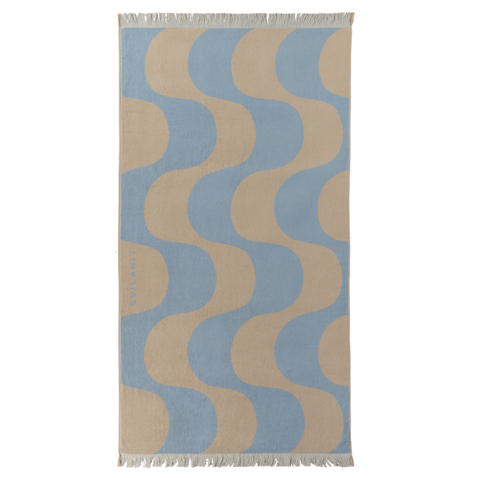 Svilanit großes Premium-Strandtuch Waves, 100 x 180 cm