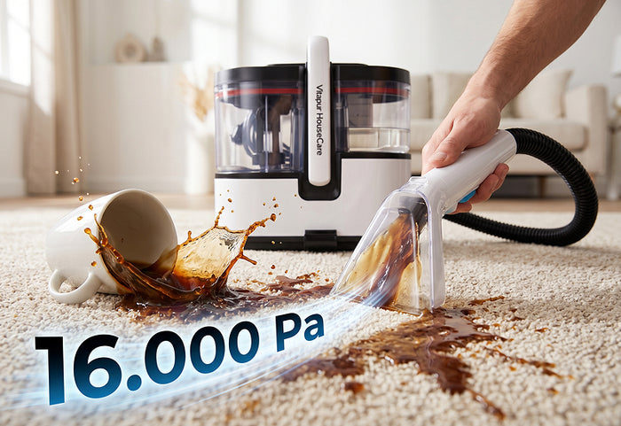 Außergewöhnliche CleanBoost-Saugleistung und SteamForce-Dampfsystem