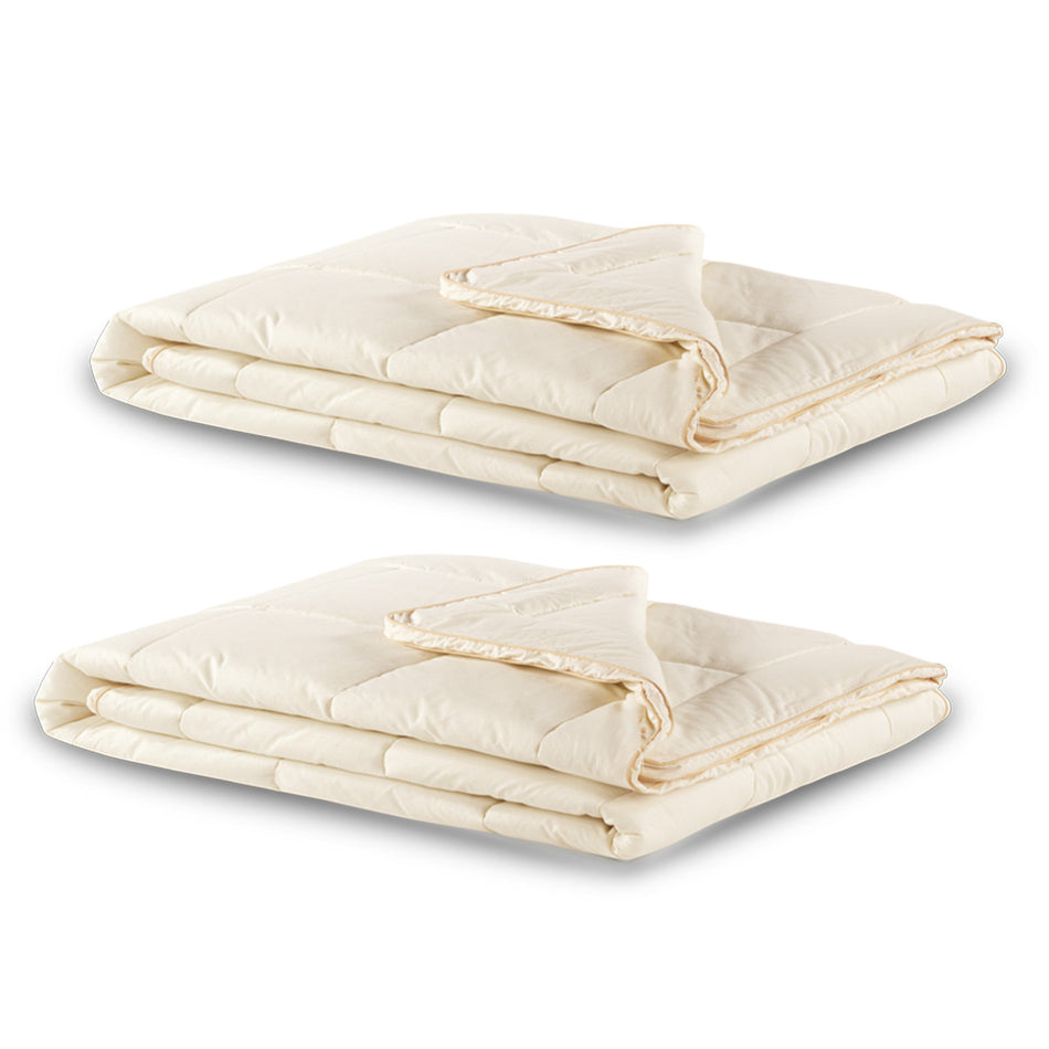 2 x Bettdecke Bamboo Summer mit Bambusfasern