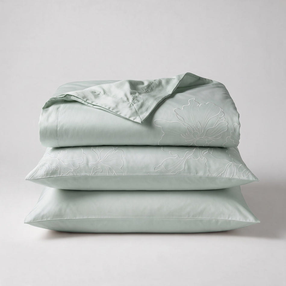 Svilanit PREMIUM bestickte Baumwoll-Satin-Bettwäsche Fiora – die prestigeträchtige Qualität ägyptischer Baumwolle