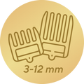 4 Aufsätze für Haarlängen von 3–12 mm3