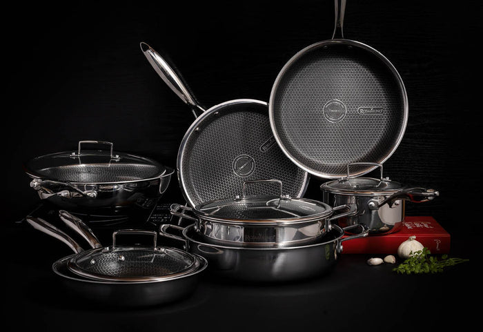 Robuster Deckel für die sichere Verwendung im Ofen.